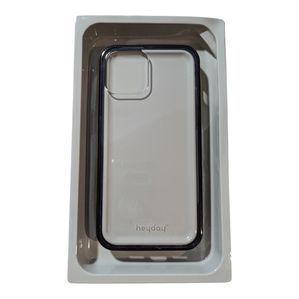 F2.‎ heyday Phone Case For Apple iPhone 12 & 12 Pro - Clear/Black Bumper